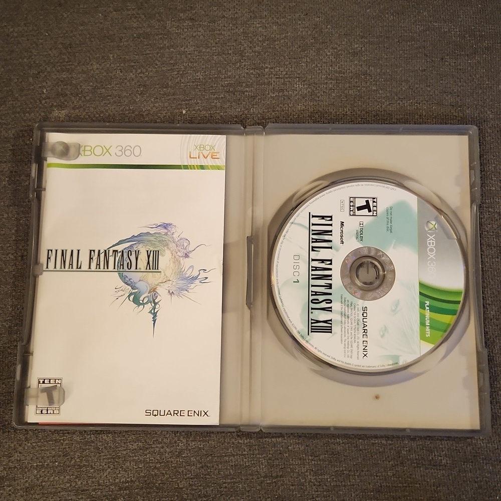 Xbox 360 Final Fantasy XIII 13 THIRTEEN Video Game Complete Tested - Picture 2 of 3